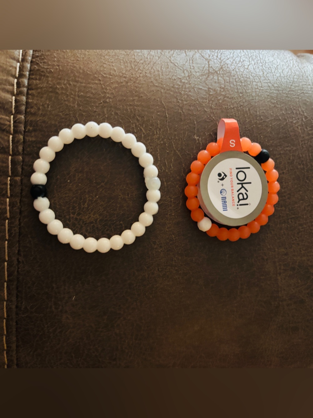 New Original Lokai Silicone ‘Find Your Balance’ Bracelets :Orange S-12